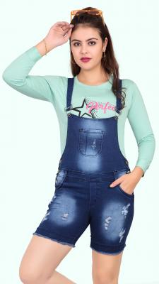 Blue Denim Dangri For Women