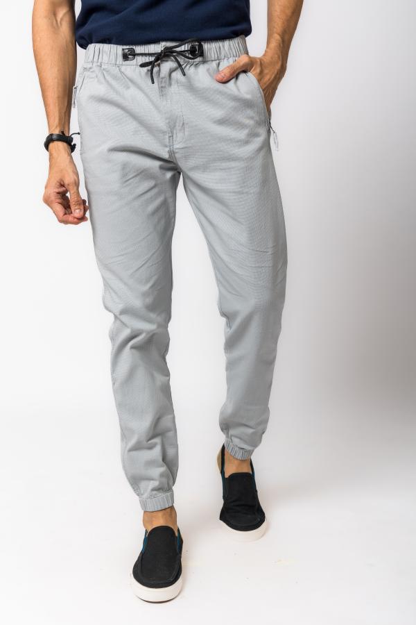 Light Grey Casual Jogger Pants For Men