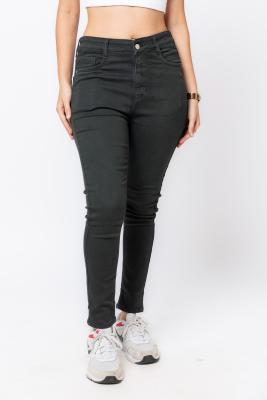 Dark Green Denim Jeans For Women