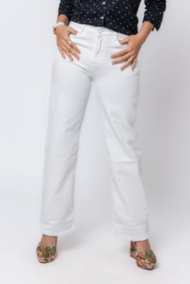 White Wide Leg Jeans For Women