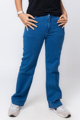 Stone Blue Wide Leg  Jeans For Women